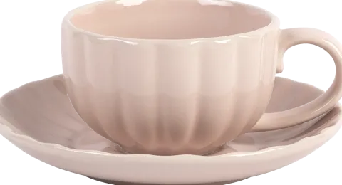 Filiżanka+spodek Lotus 29 (różowy)