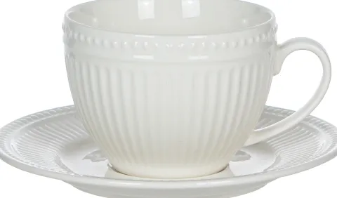 Filiżanka ze spodkiem Claressa 250 ml (biały)