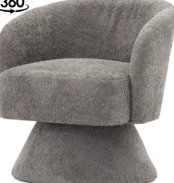 Fotel obrotowy Lizbona 29 (boucle grafit)