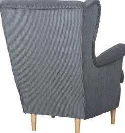 Fotel uszak Werina (sztruks grafit)