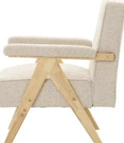 Fotel Vintage 25 (boucle beżowy)