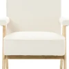 Fotel Vintage 25 (boucle kremowy)