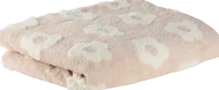 Koc żakardowy Daisy 63 (różowy/biały)