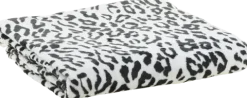 Koc flanelowy Animals 34 (biały/czarny)