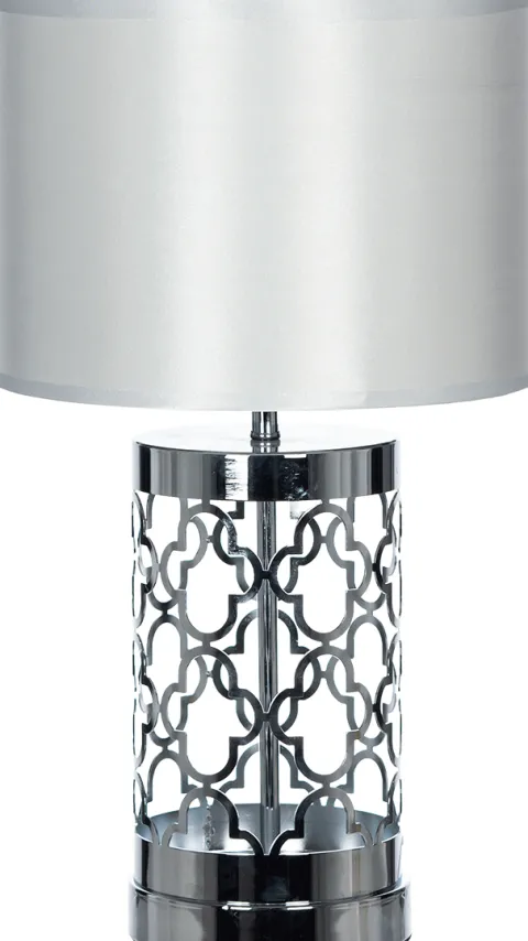 Lampka nocna Silvero 9 (srebrny/biały)