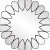 Lustro Risano 6 (czarny)