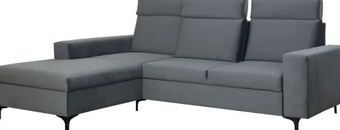 Narożnik Sydney (plusz grafit) lewy