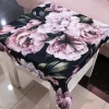 Obrus Peony - 6 (czarny w kwiaty)