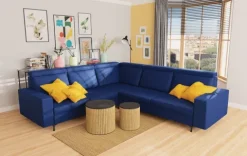 Salon - narożnik Nairobi (plusz granat)