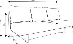Sofa Afrodyta 2 (plusz zieleń)