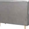 Sofa 2-osobowa Werina (plusz srebrzysty)