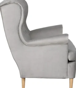 Sofa 2-osobowa Werina (plusz srebrzysty)
