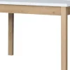 Stół kuchenny 110 cm (biały/dąb Soma ciemny)