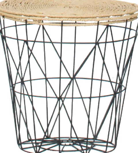 Stolik metalowy Tasso 9 (czarny)