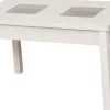 Stolik prostokątny ze szkłem 100cm (dąb Soma perłowy)