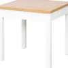 Stół rozkładany 79x80-120x80 (dąb Soma ciemny/białe)