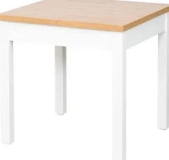 Stół rozkładany 79x80-120x80 (dąb Soma ciemny/białe)