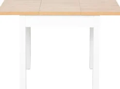 Stół rozkładany 79x80-120x80 (dąb Soma ciemny/białe)