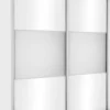 Szafa przesuwna 180 cm lustra (biały połysk)