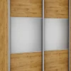 Szafa przesuwna lustra 150cm (dąb soma ciemny)