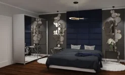 Szafa przesuwna 3xlustra 200cm (biały)