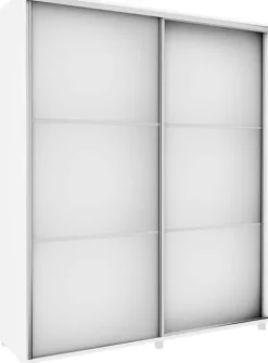Szafa przesuwna 3xlustra 180cm (biały)