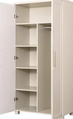 Szafa z półkami i drążkiem Hawana (kaszmir lakier mat/kaszmir)