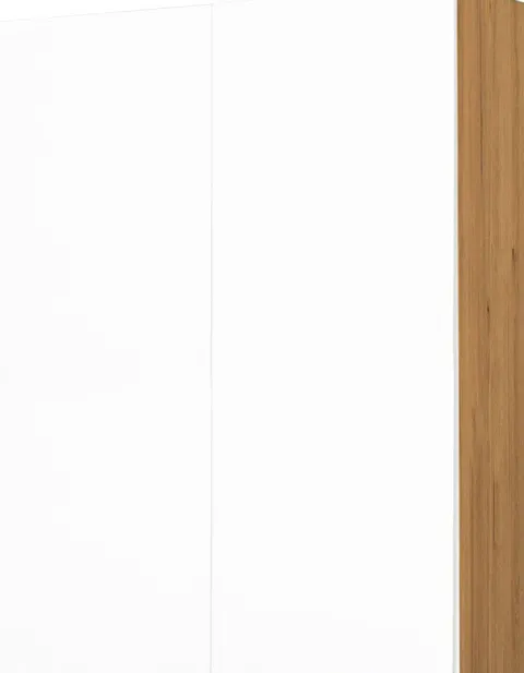 Szafka 80 górna Kampara (Biały lakier/dąb Soma ciemny) 100cm
