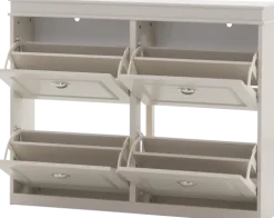 Szafka na buty Alessa 2 (kaszmir/biały)