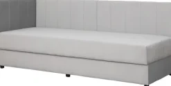 Tapczan Manilla lewy (plusz srebrzysty)