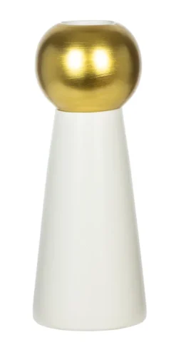 Wazon Naturos 32 (biały/złoty)