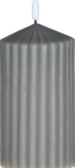 Świeca woskowa LED duża Cozy Light 52 (szara)