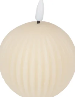 Świeca woskowa LED duża Cozy Light 58 (kremowy)
