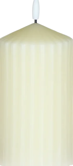 Świeca woskowa LED duża Cozy Light 52 (kremowa)