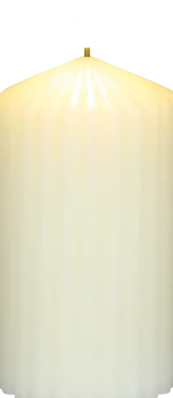 Świeca woskowa LED duża Cozy Light 52 (kremowa)