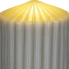 Świeca woskowa LED mała Cozy Light 52 (szara)