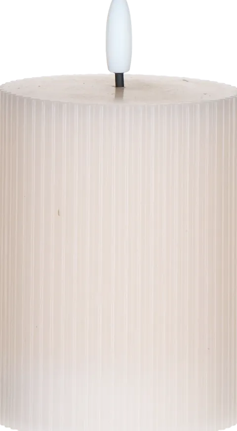 Świeca woskowa LED mała Cozy Light 55 (jasnoróżowa)