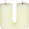 Świeca woskowa LED w kształcie litery U Cozy Light 53 (kremowa)