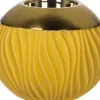 Świecznik ceramiczny Konti 23 (złoty/miód)