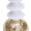 Świecznik do świec LED Luxor 50 (biały/złoty)