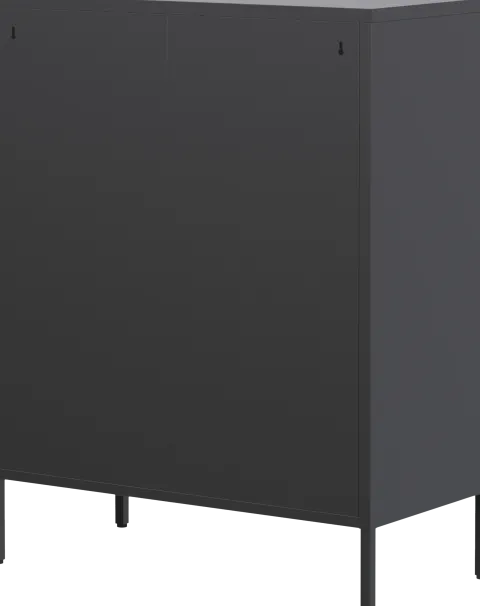 Witryna metalowa 2 drzwiowa Groovi 1 (czarny)