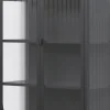 Witryna metalowa 2 drzwiowa Groovi 2 (czarny)