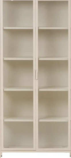 Witryna metalowa 2 drzwiowa Groovi 3 (beż)