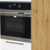 Wysoka zabudowa piekarnika lewa Bellona z Easy Box (biały połysk/dąb Soma ciemny)