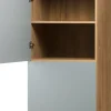 Zabudowa nadblatowa lewa Monia (szary/dąb Soma ciemny)