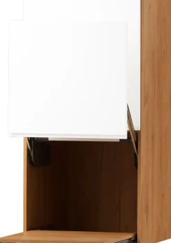 Zabudowa nadblatowa prawa Kampara (biały lakier/dąb Soma ciemny)