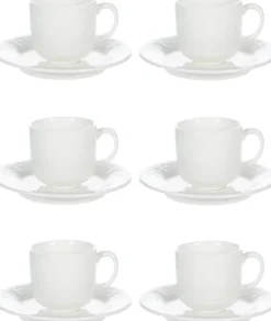 Zestaw 6 filiżanek do espresso ze spodkami PALOMO 15