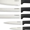 Zestaw noży w bloku Rifle 6elem. (czarny)