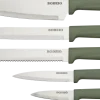 Zestaw noży w bloku Rifle 6elem. (oliwkowy)