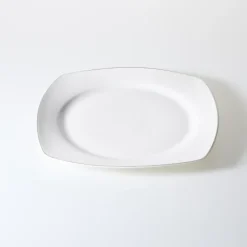 Zestaw talerzy Silla 18 elementów (biały/srebrny)